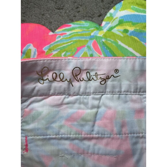 Lilly Pulitzer Buttercup Shorts Size 8 Floral Multicolor Scalloped 5" Preppy - Picture 6 of 8